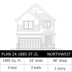 1885 SQFT - PLAN 24-1885-ST-2L NW