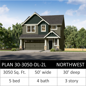 3050 SQFT - PLAN 30-3050-DL-2L NW