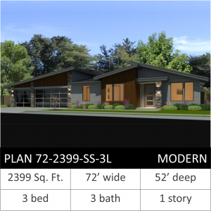 2399 SQFT - PLAN 72-2399-SS-3L MD