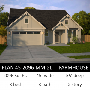2096 SQFT - PLAN 45-2096-MM-2L FH