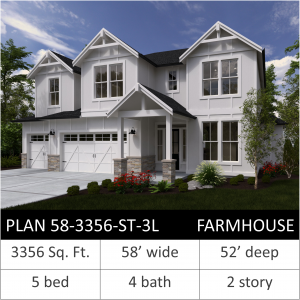 3356 SQFT - PLAN 58-3356-ST-3L FH