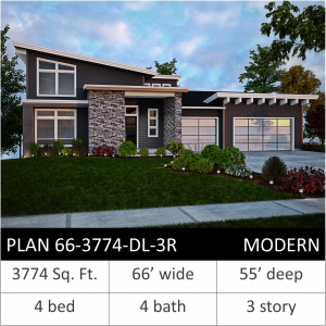 3774 SQFT - PLAN 66-3774-DL-3R MD