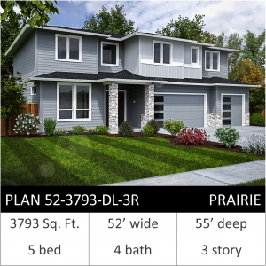 3793 SQFT - PLAN 52-3793-DL-3R DL