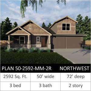 2592 SQFT - PLAN 50-2592-MM-2R NW